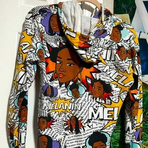 On Fire Melanin power hoodie